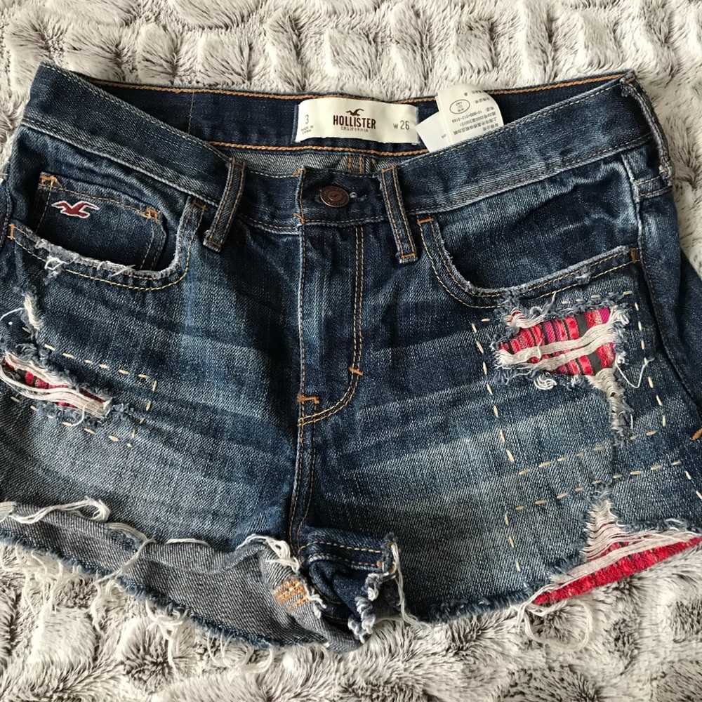 Hollister high waisted jean short